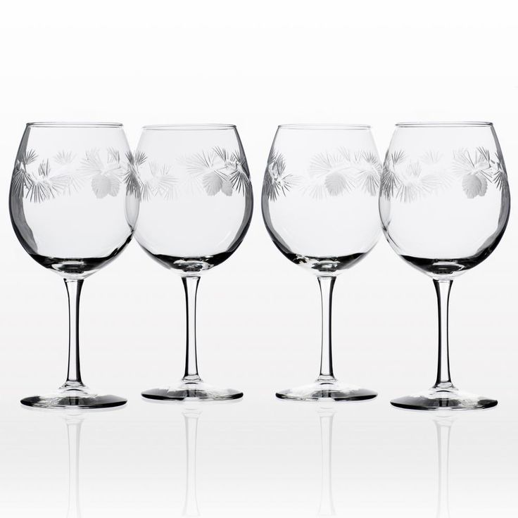 Icy Pine 18 oz. Clear Balloon Wine (Set of 4)
