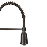 All-in-One Copper 42 in. Triple Bowl Kitchen Farmhouse Apron Front Sink with Spring Faucet in Oil Rubbed Bronze - Super Arbor