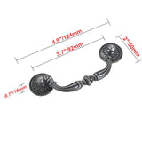 Utopia Alley Tipton Drop Cabinet Center-to-Center Pull, Antique Iron, 3.8