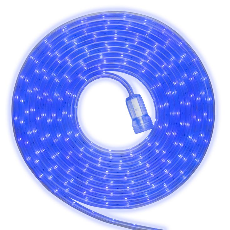 GE StayBright 240-Light 19.6-ft Blue Integrated LED Christmas Tape Lights