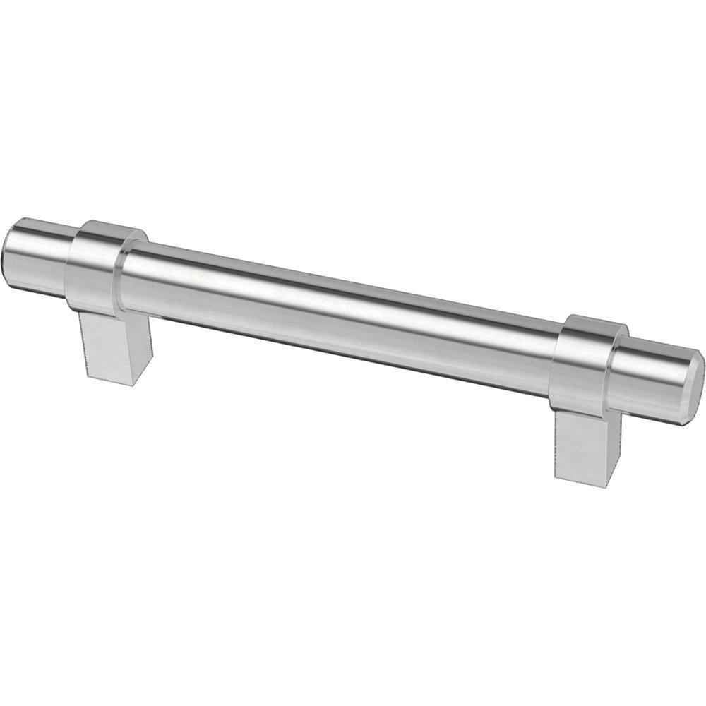 Essentials 3-3/4 in. (96mm) Center-to-Center Wrapped Matte Black Bar Pull (24-Pack) - Super Arbor