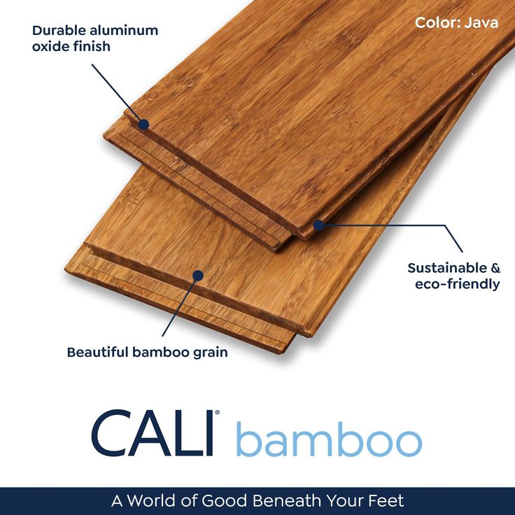 CALI (Sample) Fossilized Java Bamboo Smooth/Traditional Waterproof Hardwood Flooring