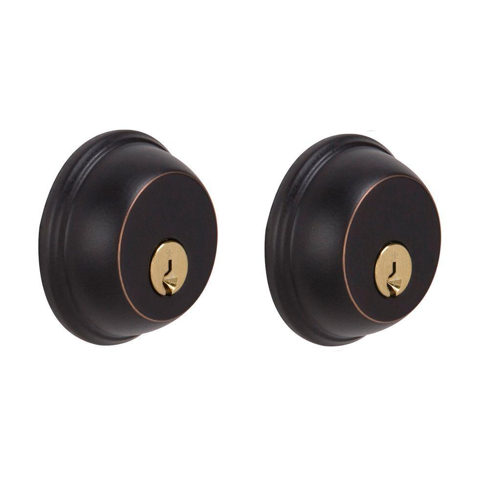 Satin Nickel Double Cylinder Deadbolt - Super Arbor