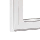 RELIABILT 150 Series New Construction 23-1/2-in x 35-1/2-in x 3-1/4-in Jamb White Vinyl Low-e Argon Single Hung Window with Grids Half Screen Included