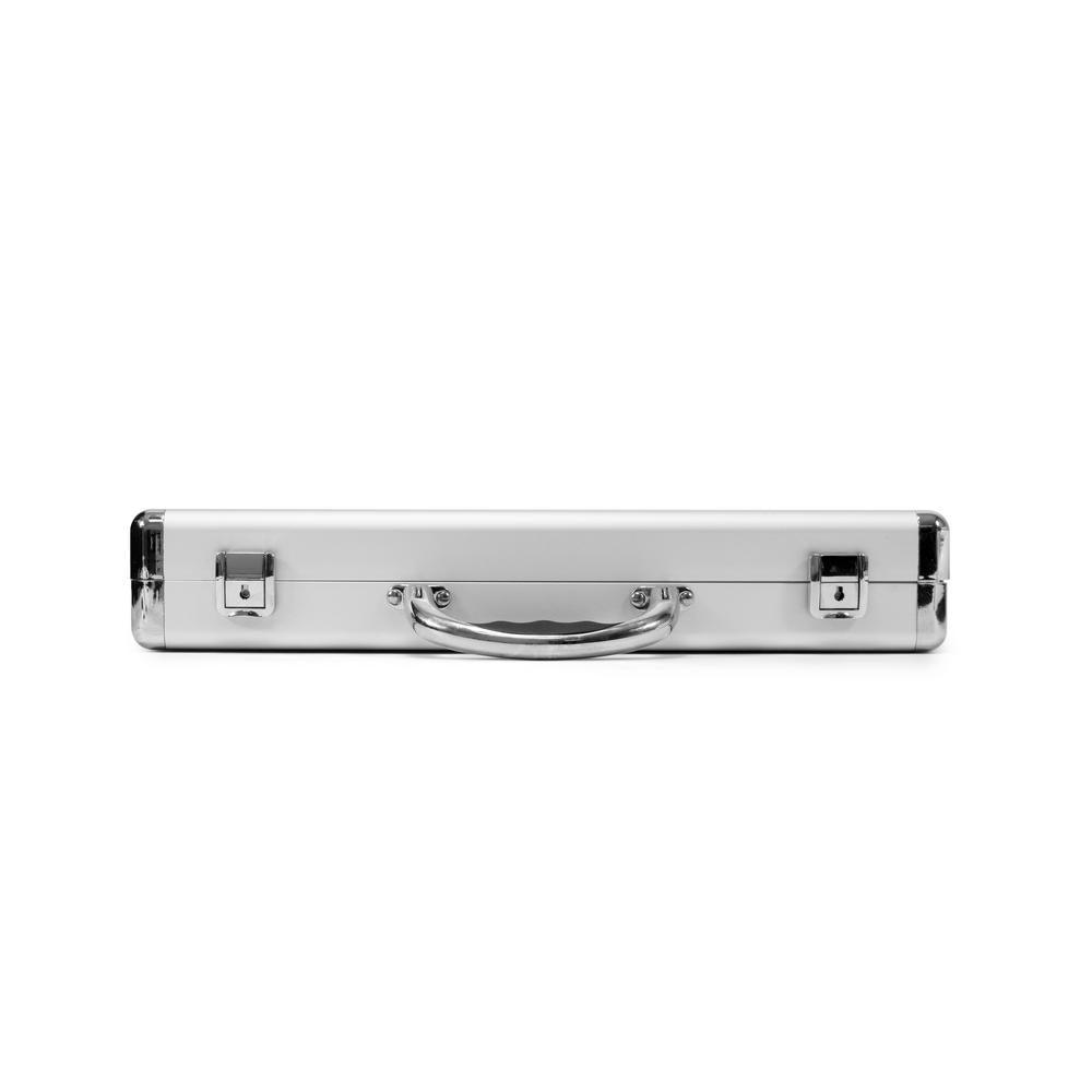 12.25 in. Smooth Aluminum Portfolio Case in Silver - Super Arbor