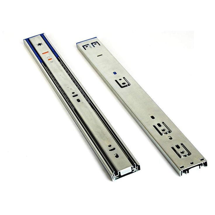 22 in. Side Mount Soft Close Full Extension Ball Bearing Drawer Slide with Installation Screws (10-Pair)