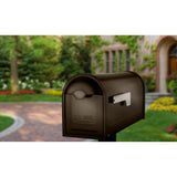 Winston Rubbed Bronze Post Mount Mailbox - Super Arbor