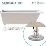 Voltaire 60 x 30 in. Acrylic Left-Hand Drain with Integral Tile Flange Rectangular Drop-in Bathtub in White - Super Arbor