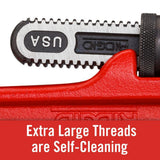 24 in. Heavy-Duty Straight Pipe Wrench - Super Arbor