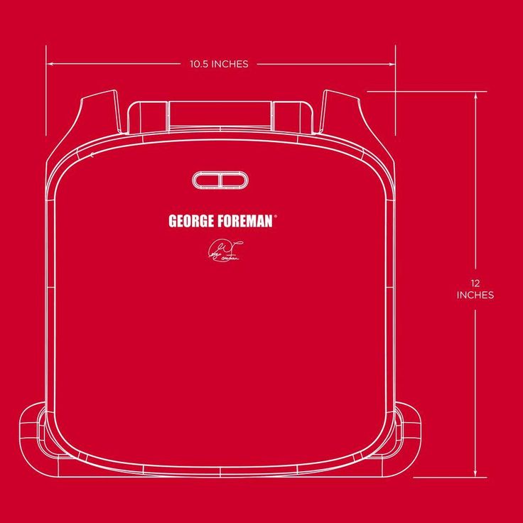 60 sq. in. Red Removable Plate Grill and Panini Press
