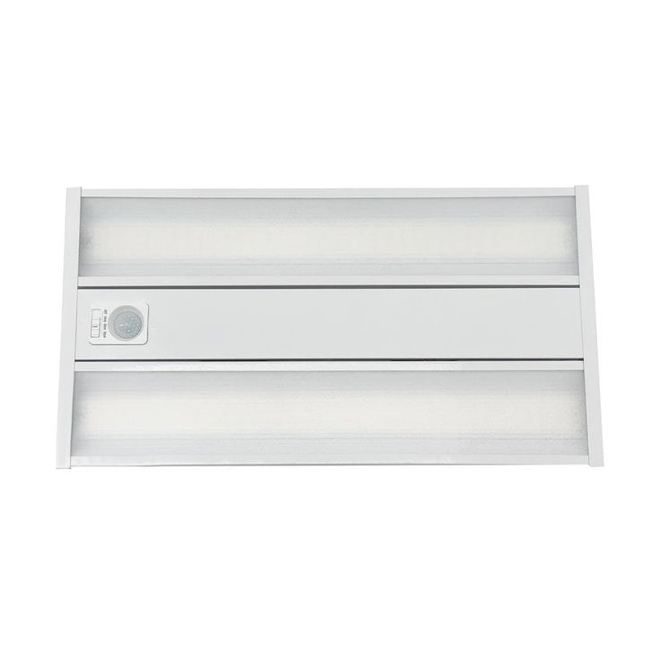 Commercial Electric 2 ft. 15,000 Lumens 130-Watt Equivalent Integrated LED White Low Profile High Bay Light with Motion 120-277 Volt, 5000K