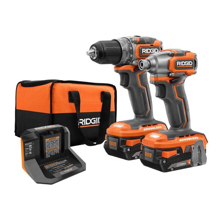 18-Volt Brushless SubCompact Drill Driver and Impact Driver Combo Kit with (2) 2.0 Ah Batteries, Charger and Bag