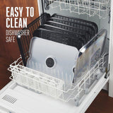 Plus 6-Tray Black and Silver Food Dehydrator with Built-In Timer