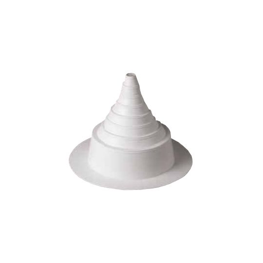 Mule-Hide PVC 3/4"–8" Molded Pipe Seal (White) – Roof Pipe Boot Flashing