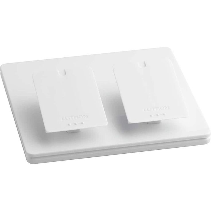 Lutron Caseta Dual Pedestal for Pico Remotes, White (L-PED2-WH)