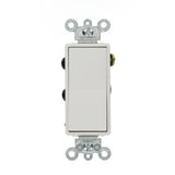 15 Amp Decora Residential Grade 4-Way Lighted Rocker Switch, White - Super Arbor