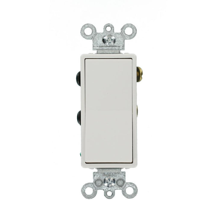 15 Amp Decora Residential Grade 4-Way Lighted Rocker Switch, White - Super Arbor