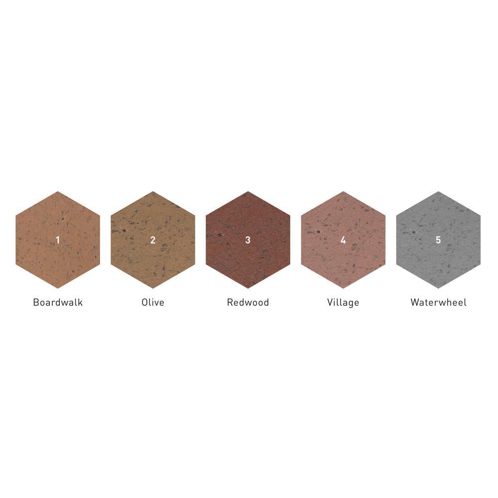 4 in. x 8 in. Waterwheel Composite Resurfacing Bullnose Pavers (36 Pavers) - Super Arbor
