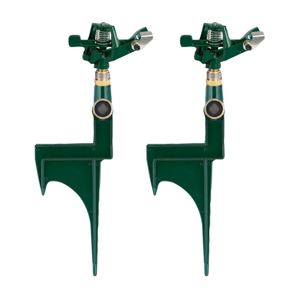 Zinc Green Partial-Circle and Full-Circle Sprinkler Head (2-Pack) - Super Arbor