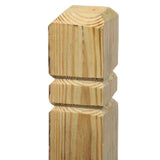 4 in. x 4 in. x 4-1/2 ft. Pressure-Treated Wood Double V-Groove Deck Post - Super Arbor