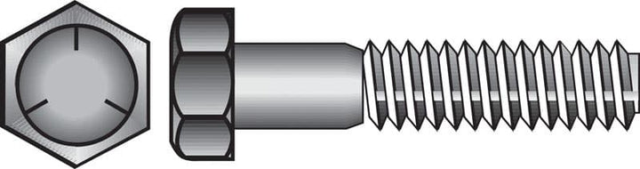 Hillman 1/4 in. Diameter x 1 in. Length Heat-Treated Zinc Steel Hex Head Cap Screw, Fine Thread, 100-Pack