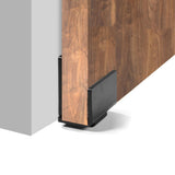 1.43 in. Black Steel U Shape Heavy-Duty Sliding Barn Door Floor Guide Hardware (Model 4) - Super Arbor