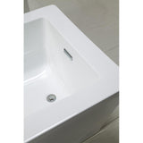 Amelia 69 in. Reversible Drain Freestanding Bathtub in Glossy White - Super Arbor
