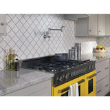 Delta Arctic Stainless 2-Handle Wall-Mount Pot Filler Handle Kitchen Faucet (Deck Plate Included)