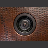 All-in-One Dual Mount Copper 15 in. Square Bar/Prep Sink with Faucet and 3.5 in. Strainer Drain in Oil Rubbed Bronze