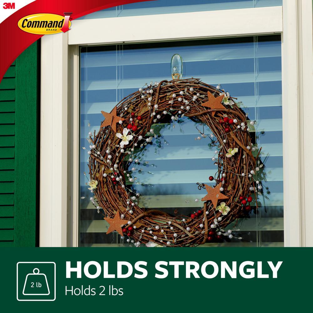 2-Piece Medium Clear Outdoor Window Hooks - Super Arbor