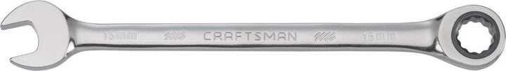 Craftsman 15 mm 12-Point Metric Ratcheting Combination Wrench, 7.5 in Length