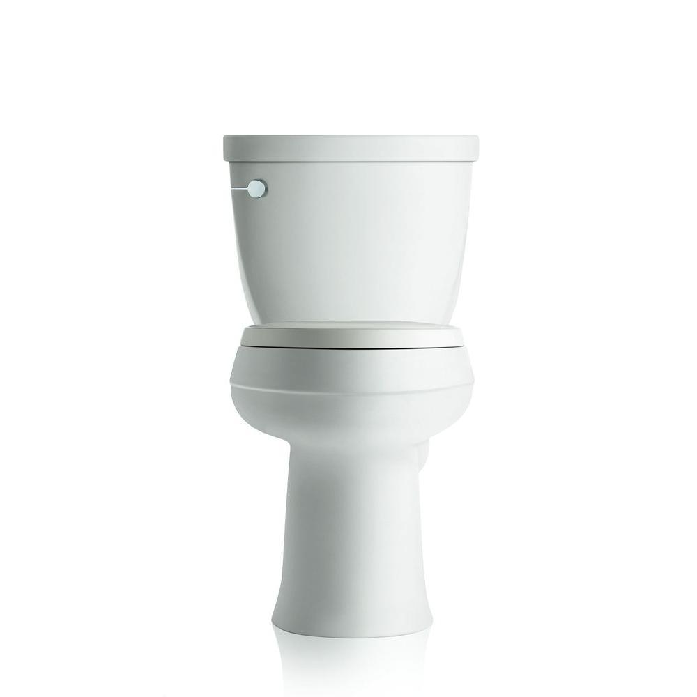 Cimarron Comfort Height 2-Piece 1.28 GPF Single Flush Round Toilet with AquaPiston Flush Technology in White - Super Arbor