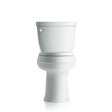 Cimarron Comfort Height 2-Piece 1.28 GPF Single Flush Round Toilet with AquaPiston Flush Technology in White - Super Arbor
