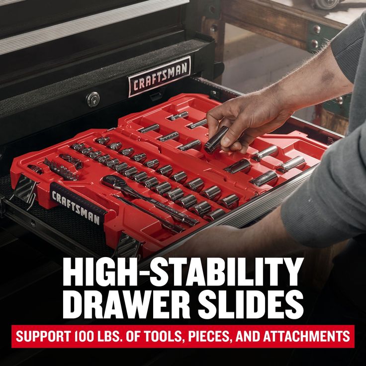 CRAFTSMAN 2000 Series 52-in W x 37.5-in H 10-Drawer Steel Rolling Tool Cabinet (Black)