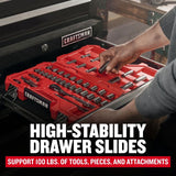 CRAFTSMAN 2000 Series 52-in W x 37.5-in H 10-Drawer Steel Rolling Tool Cabinet (Black)