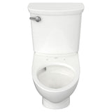 Glenwall VorMax 1.28 GPF Single Flush Toilet with Left Hand Trip Lever in White (Seat Not Included) - Super Arbor