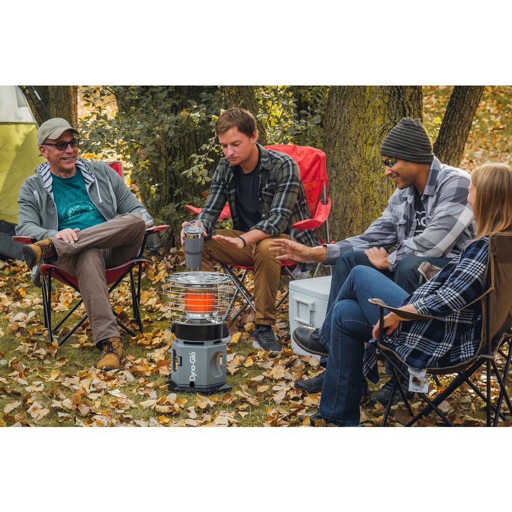 18K BTU HeatAround 360 ELITE Portable Propane Heater in Black - Super Arbor