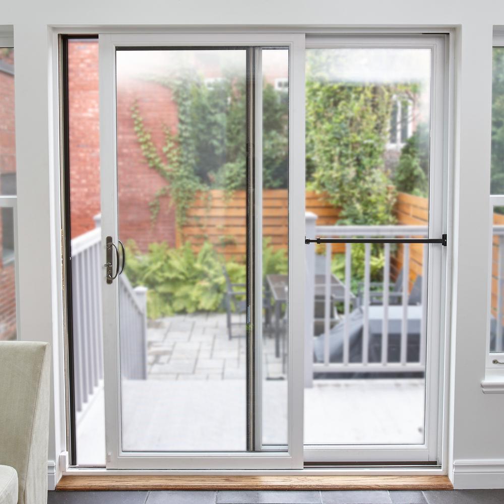 Patio Door Security Bar with Anti-Lift Lock (Black) - Super Arbor