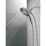 In2ition Two-in-One 5-Spray 6.9 in. Dual Wall Mount Fixed and Handheld H2Okinetic Shower Head in Chrome - Super Arbor