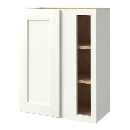 allen + roth Aveley 24.5-in W x 30.125-in H x 12-in D Linen Maple Blind Corner Wall Semi-Custom Cabinet