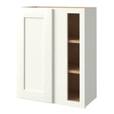 allen + roth Aveley 24.5-in W x 30.125-in H x 12-in D Linen Maple Blind Corner Wall Semi-Custom Cabinet