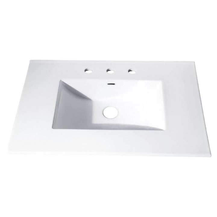 31 in. Vitreous China Vanity Top