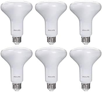 Philips 65-Watt Equivalent BR30 Dimmable LED Energy Star Light Bulb, Daylight (6-Pack)