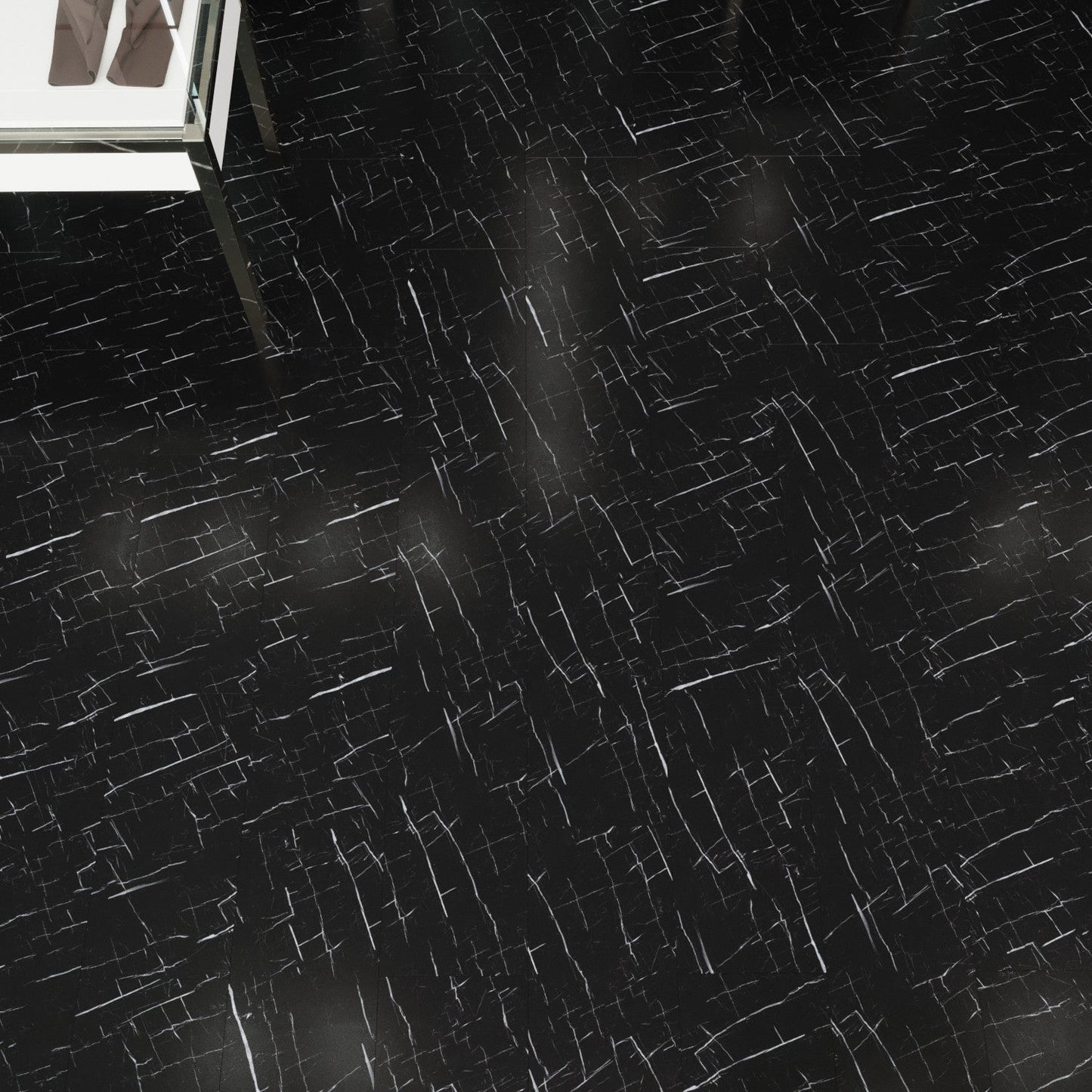 Lucida USA GlueCore Classic Blackrock 12 in. x 24 in. (3 mm) Waterproof Luxury Vinyl Tile, Glue Down, 22 mil Wear Layer – 36 sq ft/Box