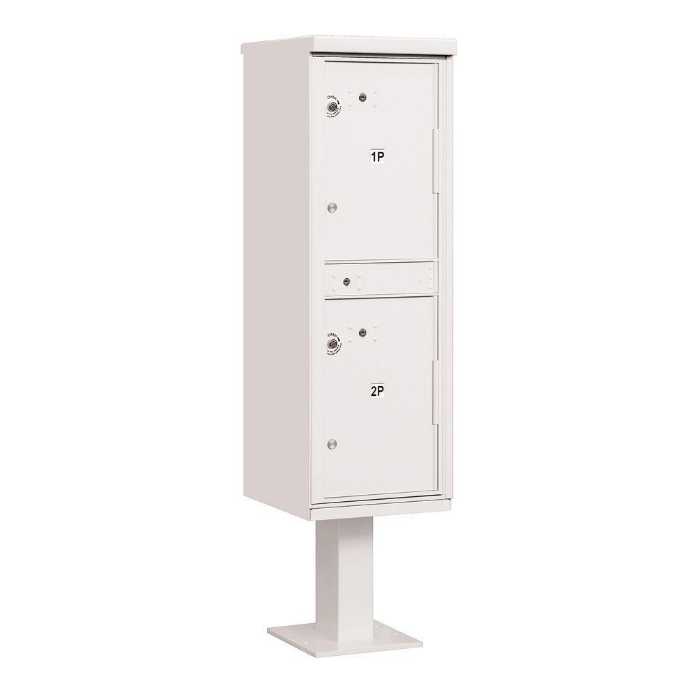 3300 Series USPS 2-Compartments Outdoor Parcel Locker in Gray - Super Arbor