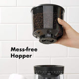 16 oz. Stainless Steel Conical Coffee Grinder with Adjustable Settings