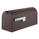 MB1 Post Mount Mailbox Red with Silver Flag - Super Arbor