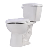 52.8 in. Walk-In Whirlpool Bathtub in White with 1.28 GPF Single Flush Toilet - Super Arbor