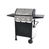 Blue Rhino Black and Silver/Porcelain and Stainless Steel 3-Burner Liquid Propane Gas Grill