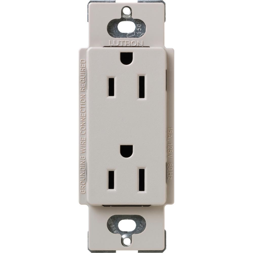 Claro 15 Amp Duplex Outlet, White - Super Arbor